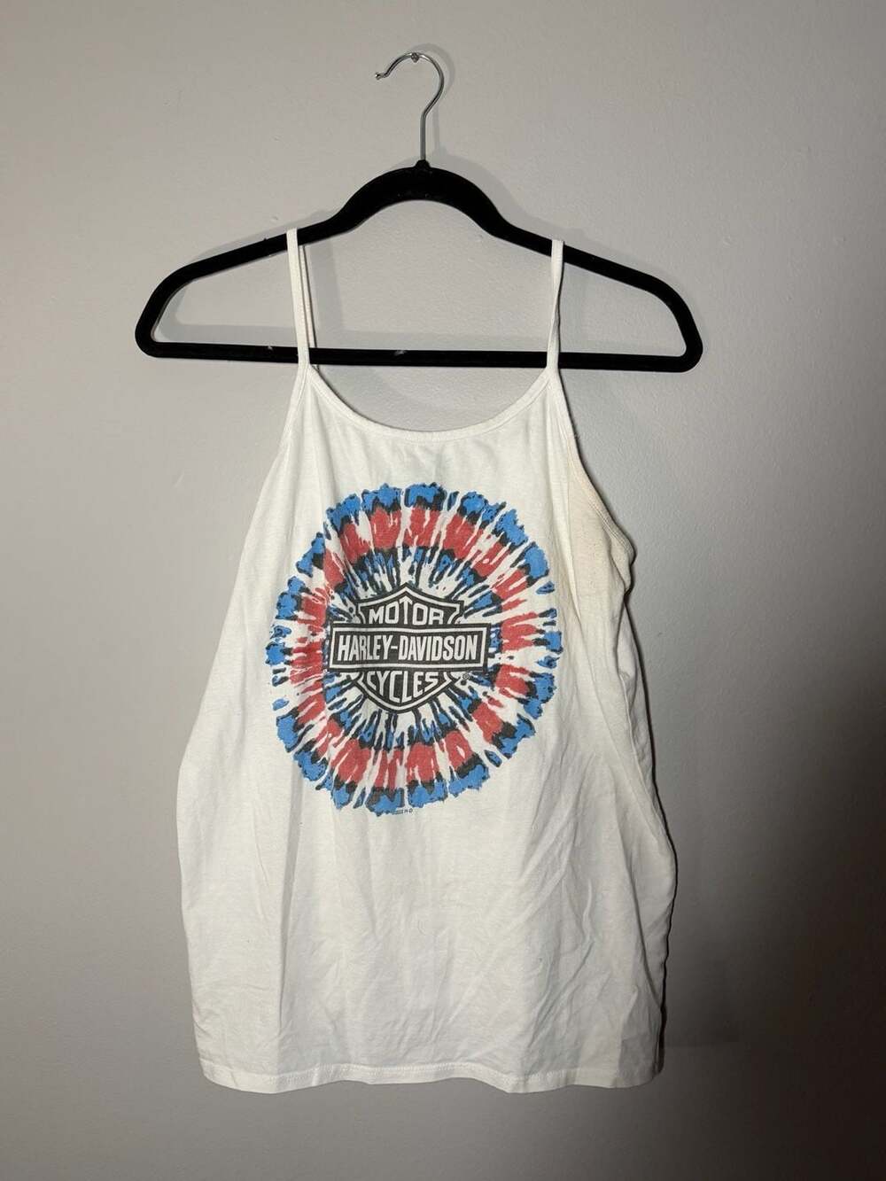 Harley-Davidson Chi-Town Tinley Park Tie-Dye Logo Cami Tank Top Size L